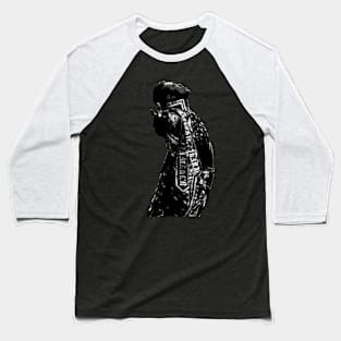 Rainmaker Black and White Baseball T-Shirt